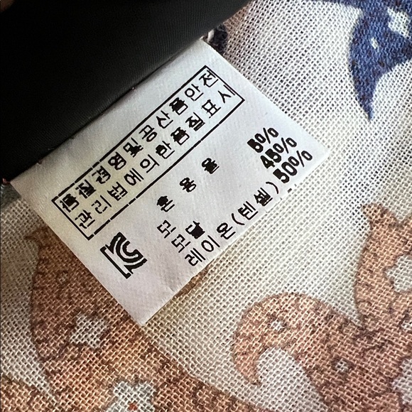 VTG Lancetti Paisley Print Scarf Multicolor Wool Shawl Head Wrap Size 66”x20” - Picture 9 of 11